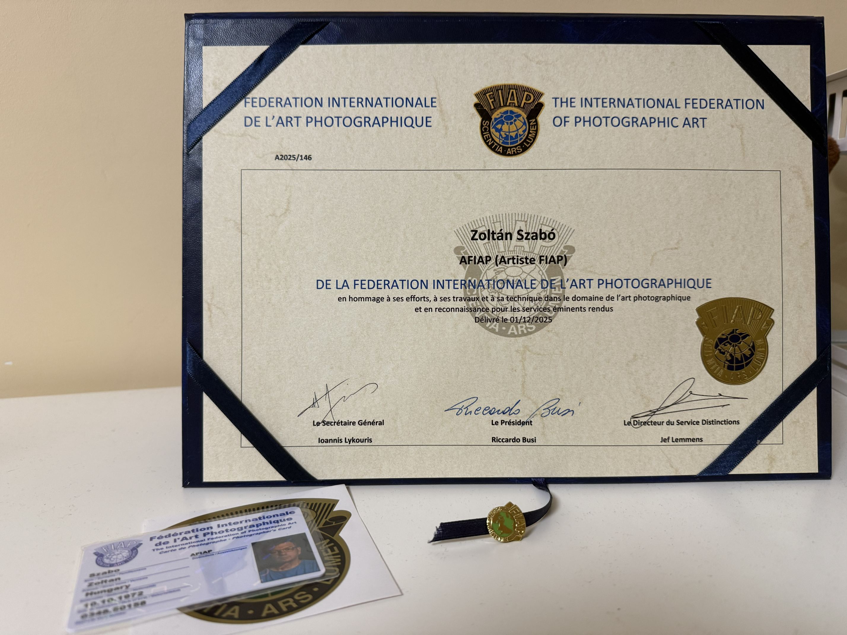 My AFIAP Certificate