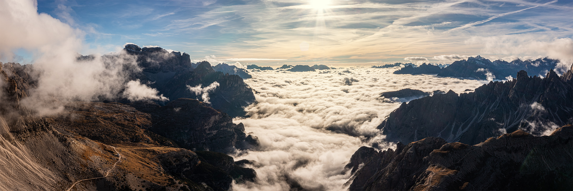 Back from the Dolomites - Clouds in the valley